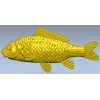 Рельефный карп для фрезеровки - STL 3D модель