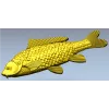 Рельефный карп для фрезеровки - STL 3D модель