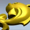 STL модель "Рыбка-Завиток" - 3D модель STL для ЧПУ по дереву