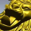 Mythic Chimera Head STL - High-Relief 3D Model for CNC