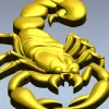 Scorpion 3D model STL for CNC router - Regal Scorpion