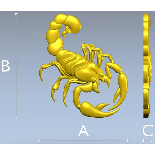 Scorpion 3D model STL for CNC router - Regal Scorpion