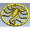 Скорпион в круге - 3D модель в формате STL для ЧПУ