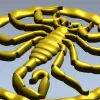 Скорпион в круге - 3D модель в формате STL для ЧПУ