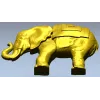 3D модель слона в формате STL для ЧПУ - реалистичная скульптура с попоной