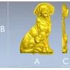 Devoted Retriever - detailed STL 3D model for CNC carving