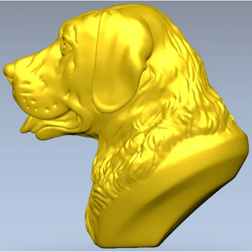 Labrador Retriever Head Relief - STL 3D Model for CNC