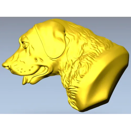 Labrador Retriever Head Relief - STL 3D Model for CNC