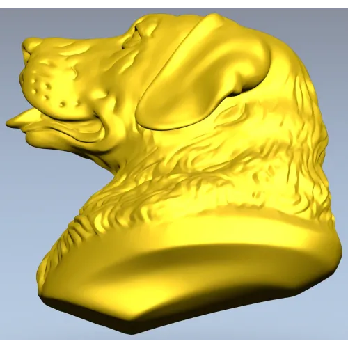 Labrador Retriever Head Relief - STL 3D Model for CNC