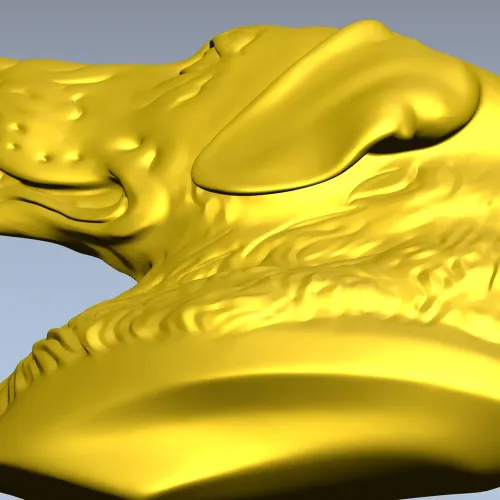 Labrador Retriever Head Relief - STL 3D Model for CNC