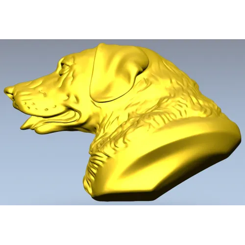 Labrador Retriever Head Relief - STL 3D Model for CNC