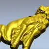 Sitting Dog Relief STL for CNC Wood Carving