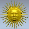 Солнечный медальон - 3D модель STL для ЧПУ