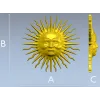 Солнечный медальон - 3D модель STL для ЧПУ