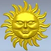 3D модель STL - Солнечный медальон для ЧПУ