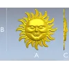 3D модель STL - Солнечный медальон для ЧПУ