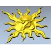 Sunface with Sunglasses - high-relief 3D STL model for CNC carving
