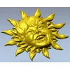 Radiant Sunling - Sun Face High-Relief STL