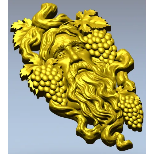 Elder of the Vine - detailed 3D STL model for CNC