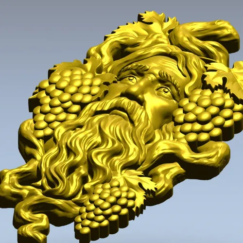 Elder of the Vine - detailed 3D STL model for CNC