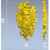 Elder of the Vine - detailed 3D STL model for CNC