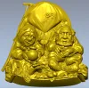 Старики под покрывалом - 3D модель STL для ЧПУ, рельефная панель