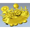 Sunny Accordion Elders - STL 3D model for CNC relief carving