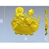Sunny Accordion Elders - STL 3D model for CNC relief carving