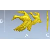 Рельефная 3D модель - "Полет уток" в формате STL для ЧПУ