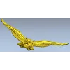 Owl in Flight - STL 3D model for CNC relief carving
