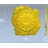 Декоративный циферблат в стиле рокайль - 3D модель STL для ЧПУ