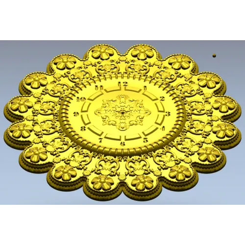 Барочный циферблат - 3D модель STL для ЧПУ