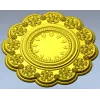 STL модель декоративных часов "Флора" - 3D модель stl для ЧПУ