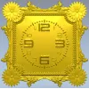 Барочный квадратный циферблат - 3D модель STL для ЧПУ