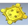 Барочный квадратный циферблат - 3D модель STL для ЧПУ