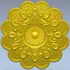 Рельефный цветочный циферблат - 3D модель STL для ЧПУ