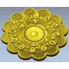 Рельефный цветочный циферблат - 3D модель STL для ЧПУ