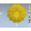 Рельефный цветочный циферблат - 3D модель STL для ЧПУ