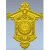 Ornate Wall Clock STL Model for CNC Milling