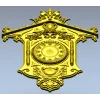 Ornate Wall Clock STL Model for CNC Milling