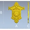 Ornate Wall Clock STL Model for CNC Milling