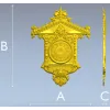 Барочный настенный циферблат - STL модель для ЧПУ