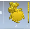 Detailed Dog-Themed Wall Clock STL 3D Model for CNC Milling