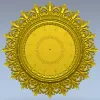 Ornate Classic Clock Face STL Model for CNC Milling