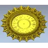 Ornate Classic Clock Face STL Model for CNC Milling