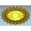 Ornate Classic Clock Face STL Model for CNC Milling