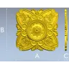 Ornate Clock Face Rosette 3D Model STL for CNC Milling
