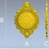 Барочный настенный циферблат - 3D модель STL для ЧПУ