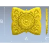 Decorative Floral Clock Face 3D Model for CNC Milling in STL Format