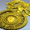 Индейский Хранитель Времени - 3D модель STL для ЧПУ
